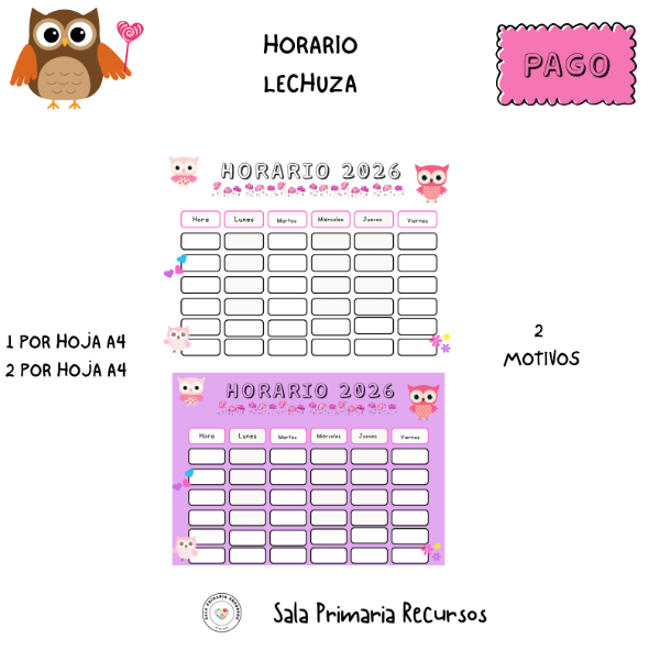 Producto - Lechuza horario