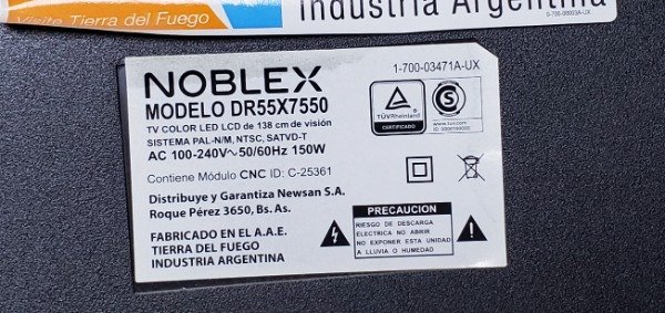 Producto - Placa Tcon LG DR55X7550 - HV550QUBF70 Garantia - 2