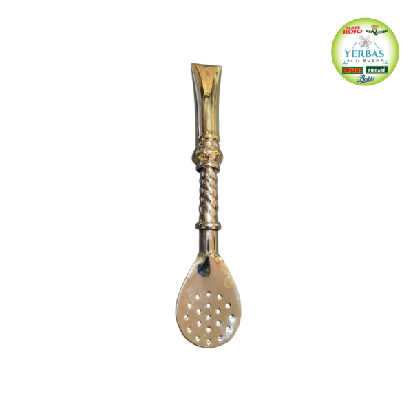 Producto - BOMBILLON CURVO ALPACA Y BRONCE CINCELADO CON DIJE (mod 38)