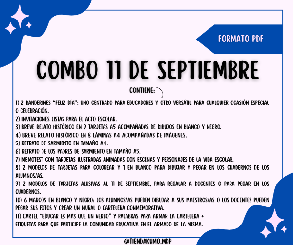 Producto - COMBO 11 DE SEPTIEMBRE- PDF