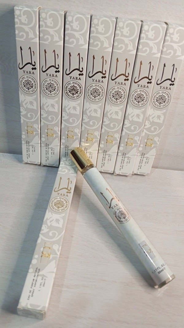 Producto - Perfume árabe de mujer Yara blanco x 35ml