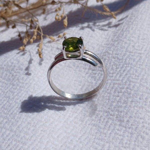 Producto - Anillo Plata 925 Peridoto Ajustable - 6