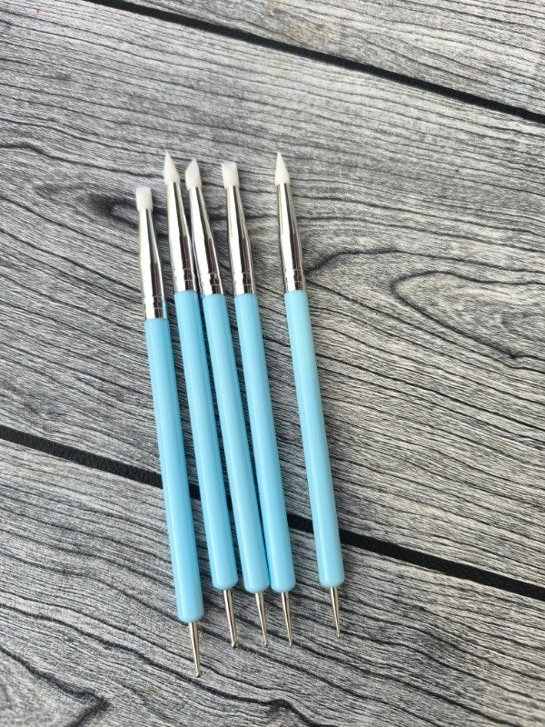 Producto - Set 5 pincel punta de silicona y mini dotting