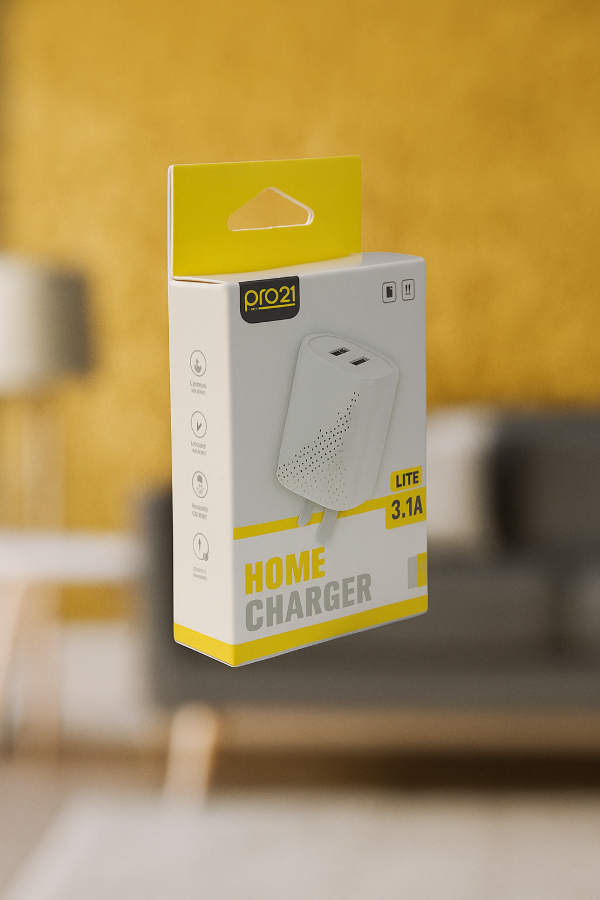 Producto - Adaptador 3.1A Lite Home Charger 2 USB Pro21