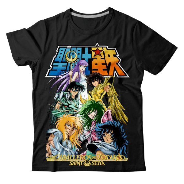 Producto - Remera Saint Seiya 2 FOTOLUMINISCENTE