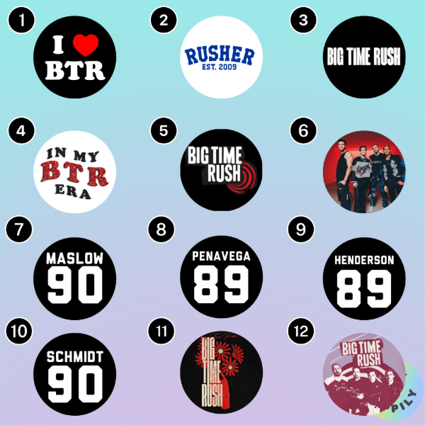 Producto - Pines Big Time Rush