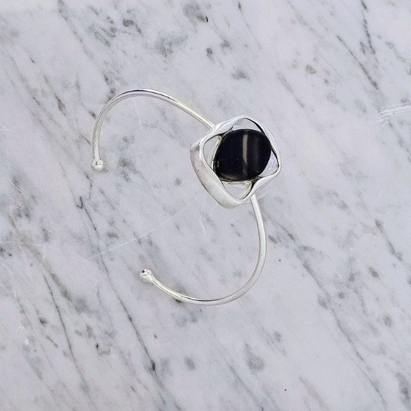 Producto - Pulsera Geométrica Ágata Negra