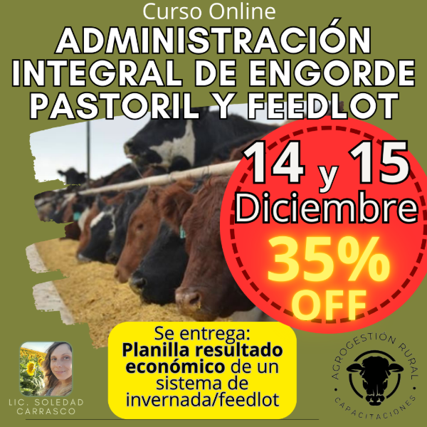 Producto - Curso Online: Administración Integral de Engorde Pastoril y Feedlot