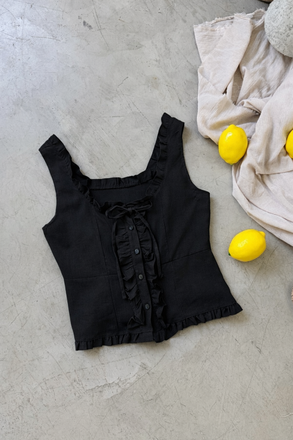 Producto - Blusa Kai Lino Negro