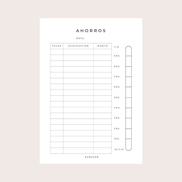 Producto - Repuesto A5 Ahorros
