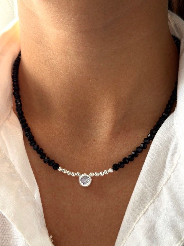 Producto - Gargantilla cristal susano black