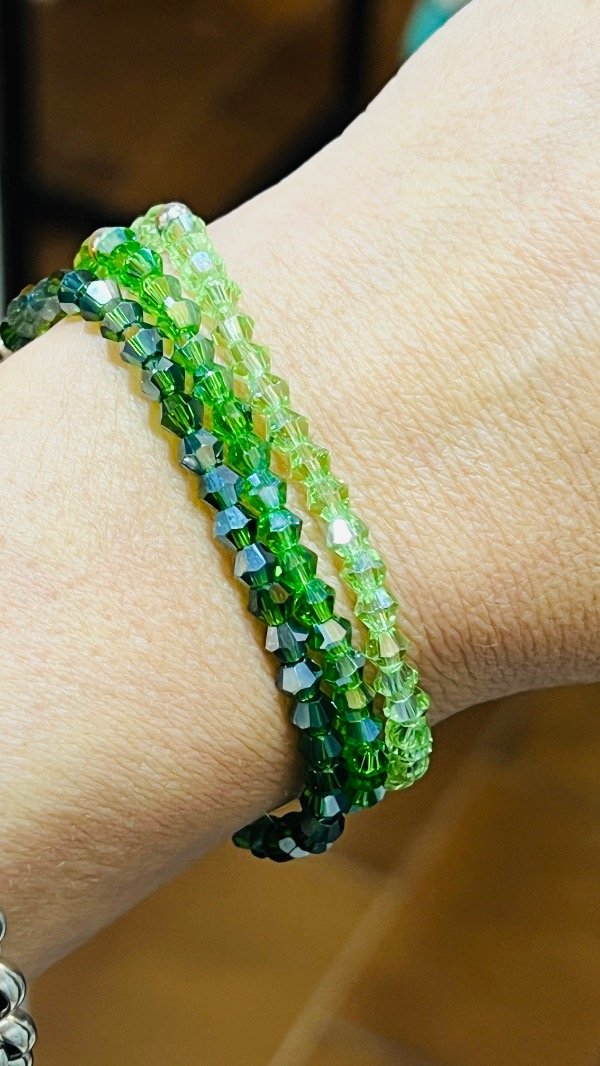 Producto - Pulsera elástica verde x 3