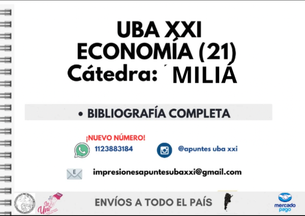 Producto - Economía (021) Cátedra B: Milia - Selección de capitulos