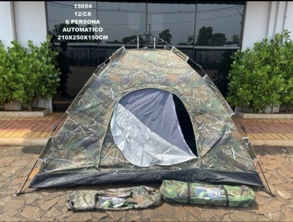 Producto - Carpa de Camping Camuflada Automatica para 3 o 6 Personas sistema paragua