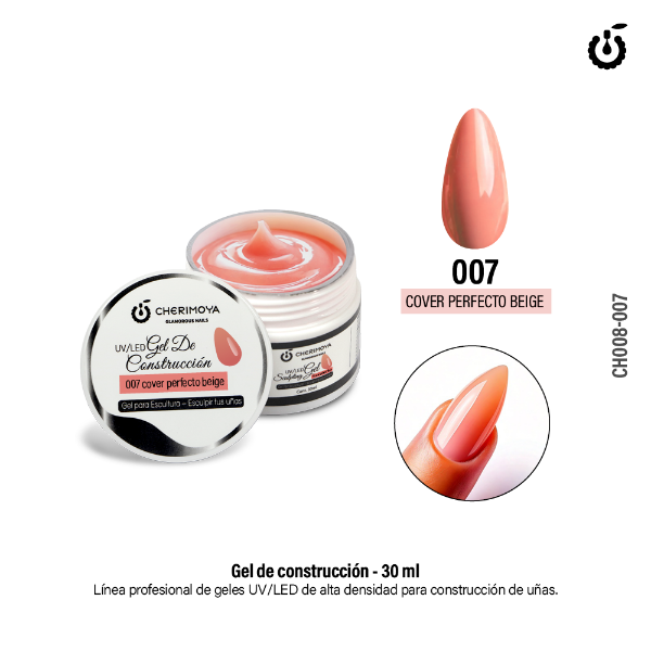 Producto - Gel de Construcción 30ml #007 Cover Perfecto Beige