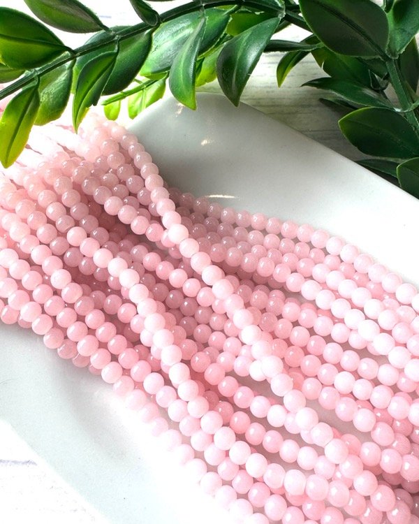 Producto - TIRA CUENTA VIDRIO ROSA BB 4MM