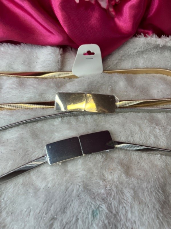 Producto - Cintó cuadrado plateado y dorado