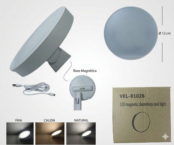 Producto - LAMPARA RECARGABLE LED 3 TONOS REDONDA  81026