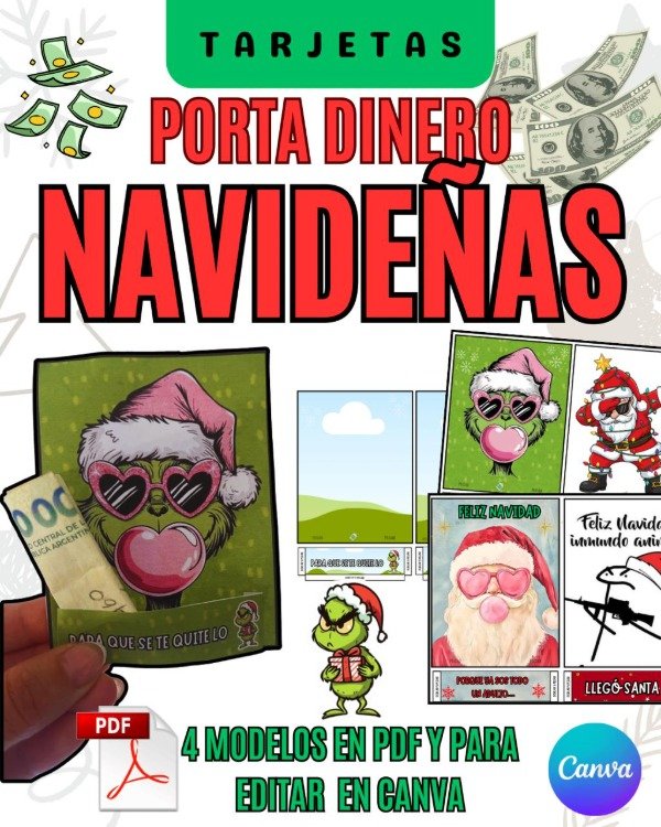 Producto - TARJETA PORTA DINERO NAVIDAD