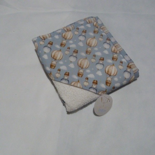 Producto - Toallón con capucha (celeste con globos) - 2