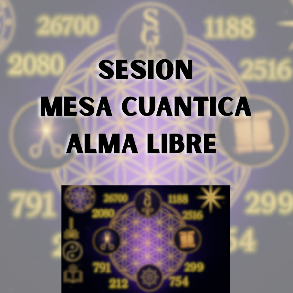 Producto - SESIÓN MESA ALMA LIBRE