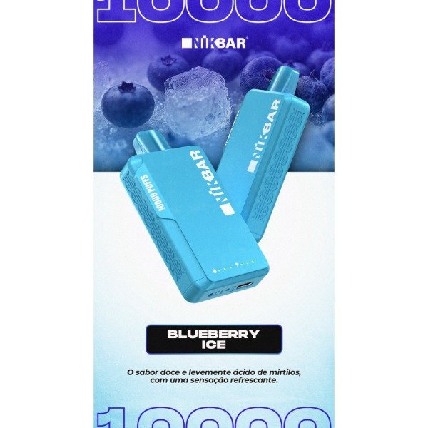 Producto - (PODS DESCARTABLES) NIKBAR 10K - BLUEBERRY ICE