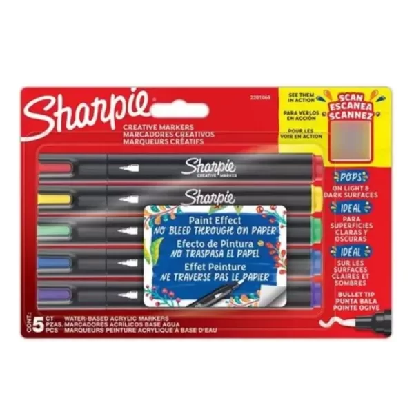 Producto - MARCADOR SHARPIE CREATIVO 5pz