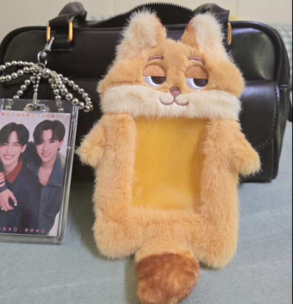 Producto - Porta foto tarjetero portasube peluche zorrito 14x10 cm