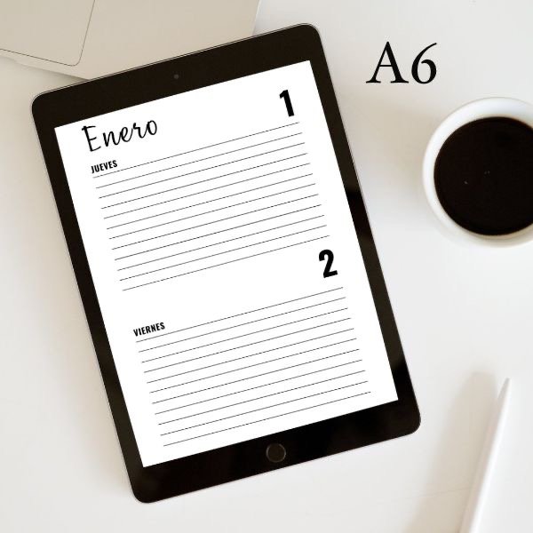Producto - ARCHIVO DIGITAL a6 agenda 2026 dos días por página