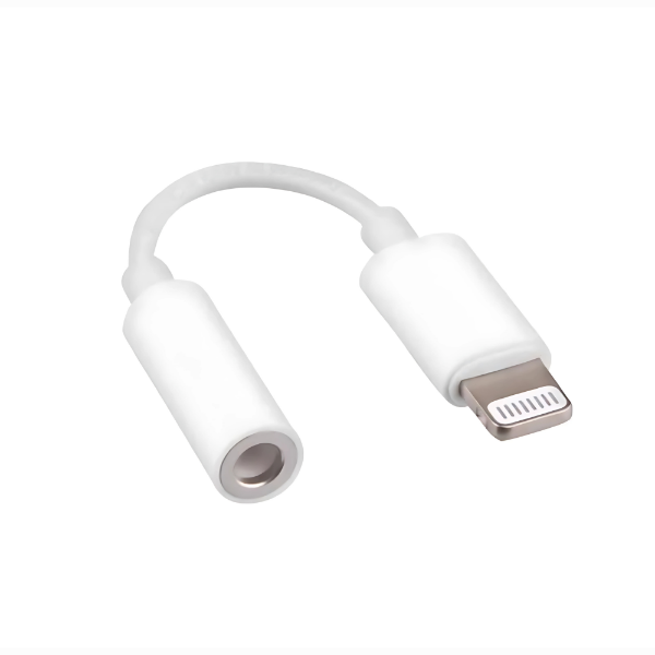 Producto - cable adaptador audio iphone Lighning macho a jack 3.5mm hembra