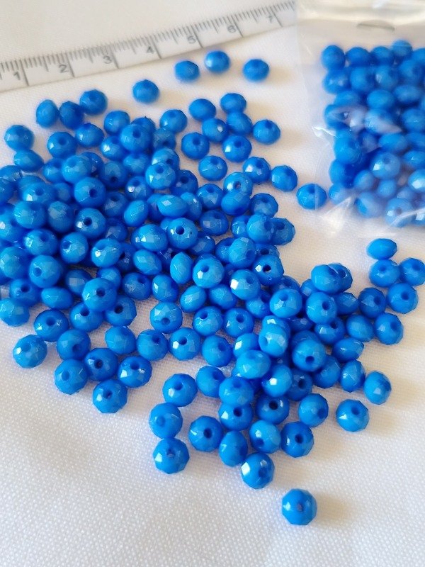Producto - Donas fasetadas azul 6 mm - 2