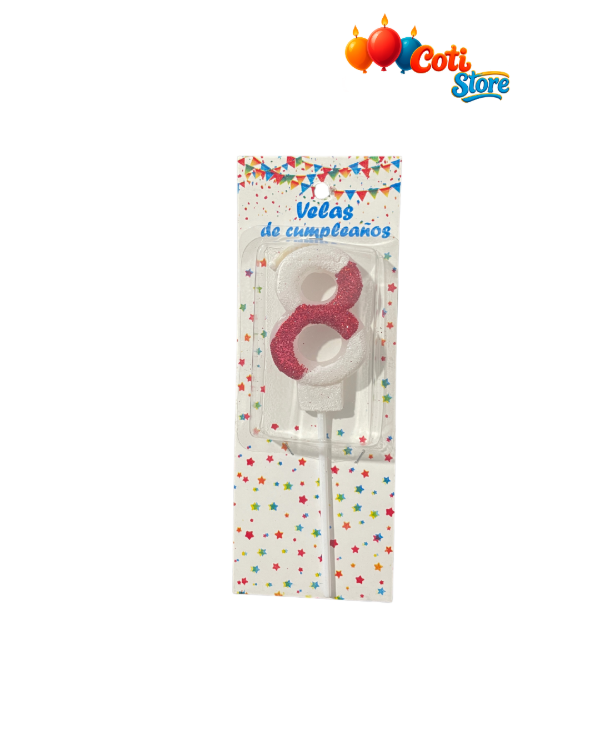Producto - Vela Palito con Gibre River Plate N8 x6 Unidades
