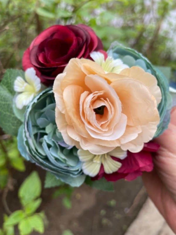 Producto - Tocado bordo verde salmon