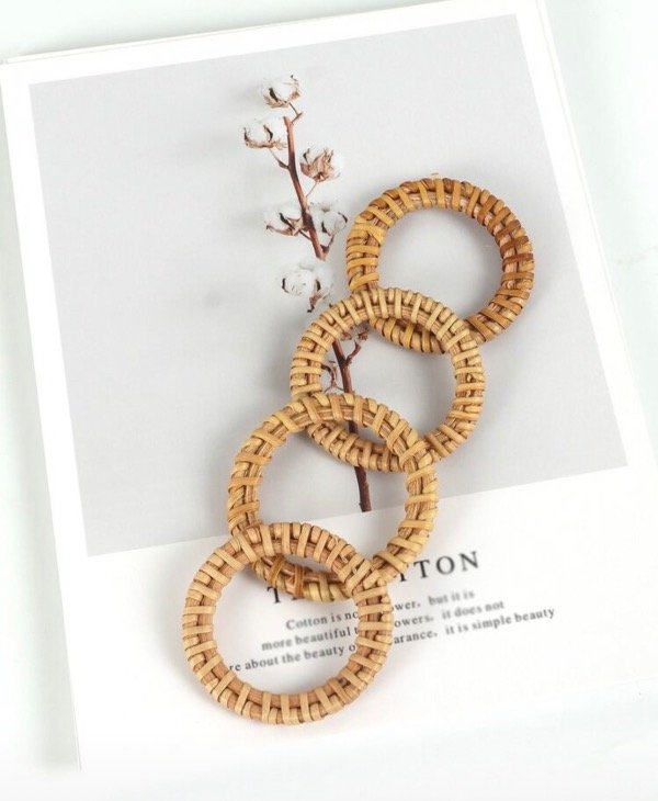 Producto - Anillos rattan porta servilletas set x 6