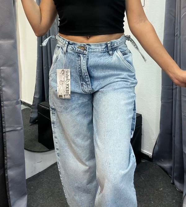 Producto - Baggy carpintero regulable celeste