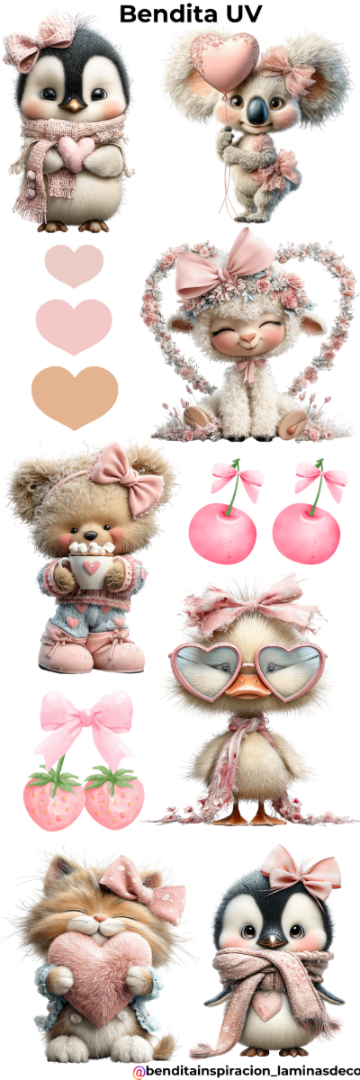 Producto - Bendita UV Animalitos en rosa love