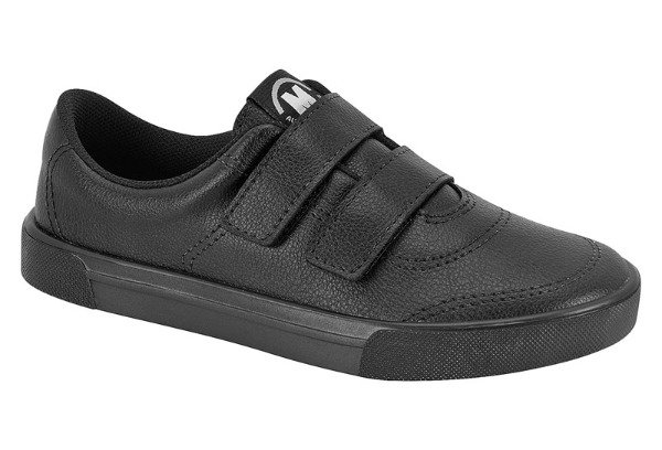 Producto - ZAPATILLA MOLEKINHO NEGRA ESCOLAR CON ABROJO