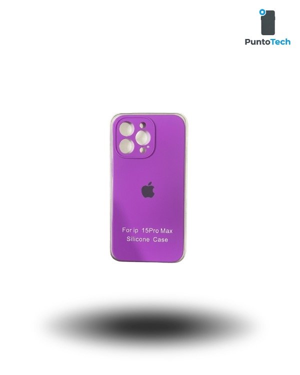 Producto - Silicon case iPhone 15 pro max Púrpura