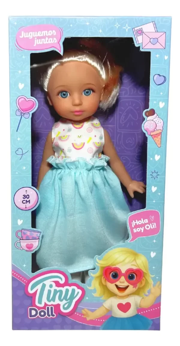 Producto - Muñeca Tiny Doll Juguemos Juntas OLI 30 cm - 0