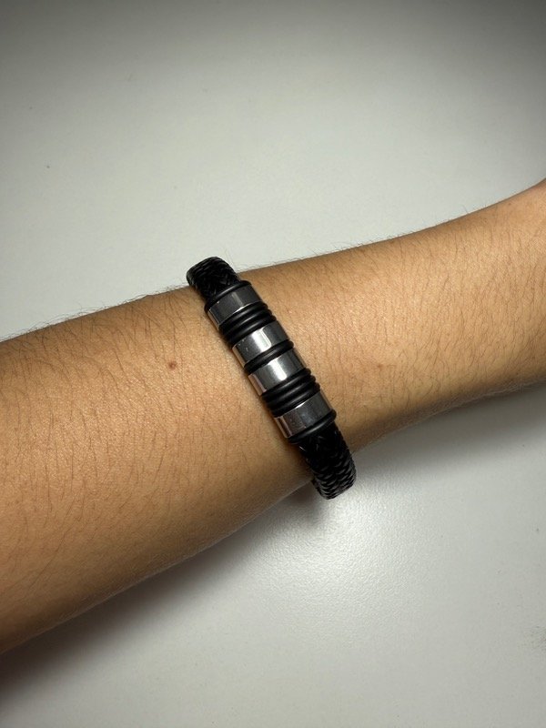 Producto - Pulsera con tramado trenza 1 cm de ancho - 3