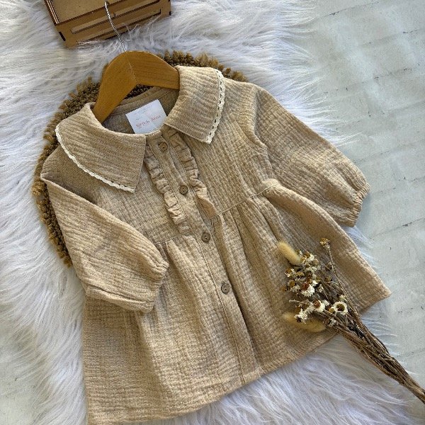 Producto - Vestido Alfonsina gasa de algodón talles hasta 4 años