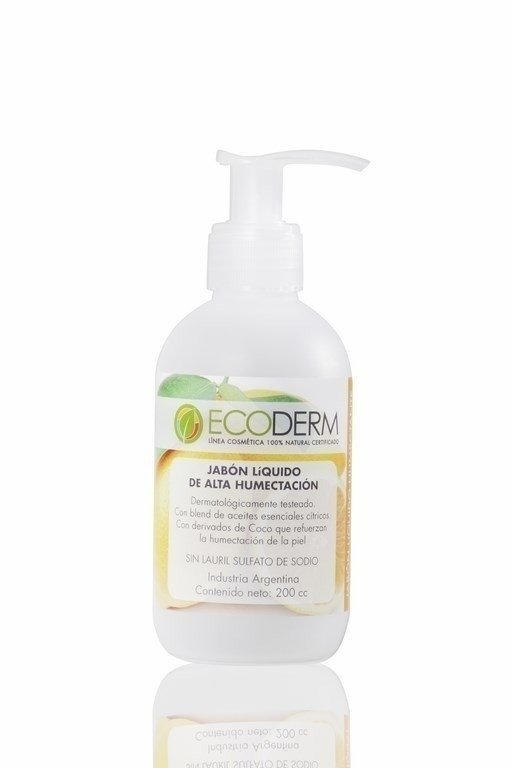 Producto - Jabón Liquido Corporal Vegano Sin Tacc Ecoderm 200 cc