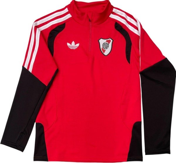 Producto - Buzo River Plate Rojo Medio Cierre Edición Originals