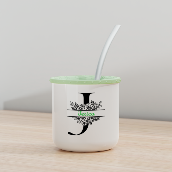 Producto - Mate flores  con nombre