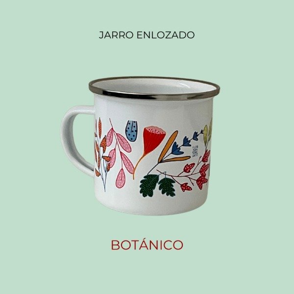 Producto - Jarro Enlozado Botánico