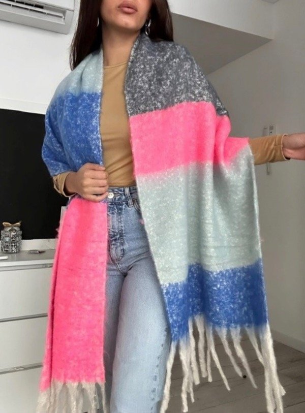 Producto - Bufandon nube pink