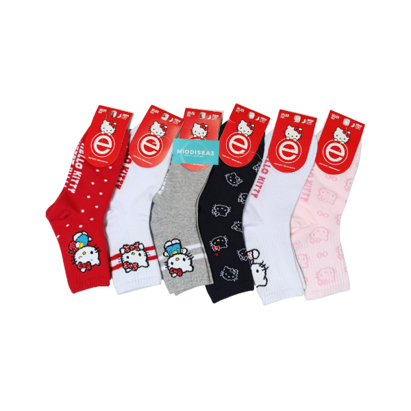 Producto - Medias Elemento 1/3 Caña Hello Kitty Dama 6002