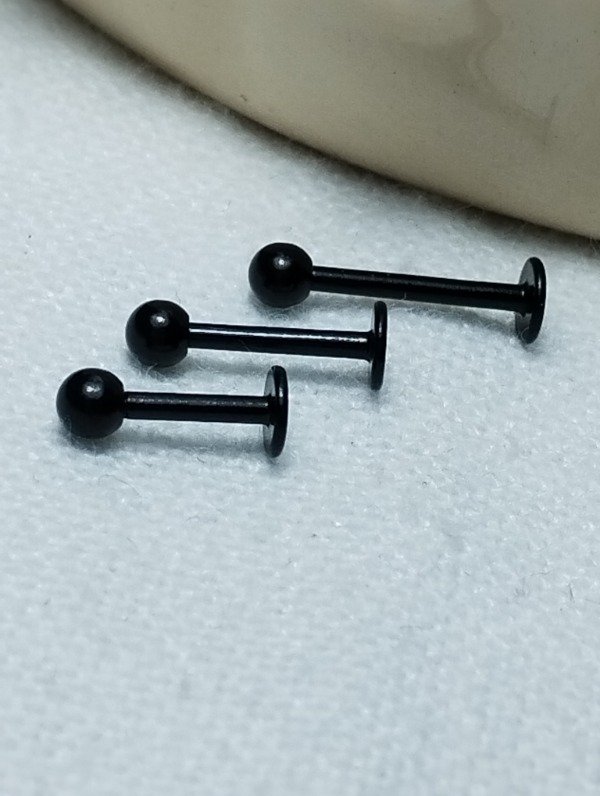 Producto - Piercings x 3 acero negro