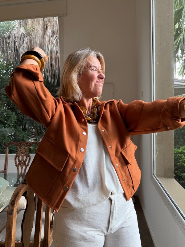 Producto - Chaqueta paño caramelo