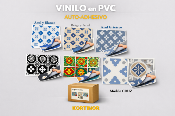 Producto - Vinilo Simil AZULEJO Autoadhesivo X 6un
